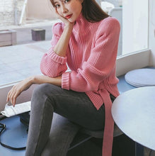 Load image into Gallery viewer, 2019 Autumn Winter Women Pullovers And Sweaters Knitted Elasticity Casual Jumper Fashion Turtleneck Warm Female Sweaters