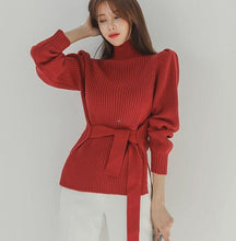 Load image into Gallery viewer, 2019 Autumn Winter Women Pullovers And Sweaters Knitted Elasticity Casual Jumper Fashion Turtleneck Warm Female Sweaters