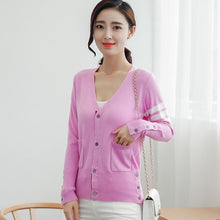 Load image into Gallery viewer, 2019 New Spring Fashion Sweater Lovers Clothing Couples Matching Cardigan Sweater Slim V-neck Sweater Cardigan