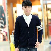 Load image into Gallery viewer, 2019 New Spring Fashion Sweater Lovers Clothing Couples Matching Cardigan Sweater Slim V-neck Sweater Cardigan