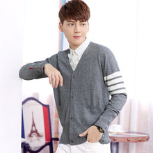 Load image into Gallery viewer, 2019 New Spring Fashion Sweater Lovers Clothing Couples Matching Cardigan Sweater Slim V-neck Sweater Cardigan