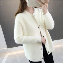 Load image into Gallery viewer, Autumn and winter women's clothing Mink fur autumn and winter sweater coat 2019 new women's loose velvet long-sleeved cardigan
