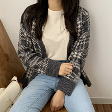 Load image into Gallery viewer, BGTEEVER Vintage Knitted Outwear Women Cardigans Autumn Winter Open Stitch Sweater Female 2019 Elegant Button Up Knitted Coat
