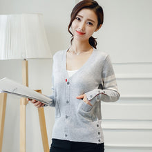 Load image into Gallery viewer, 2019 New Spring Fashion Sweater  Lovers Clothing Couples Matching Cardigan Sweater Slim V-neck Sweater Cardigan
