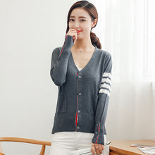 Load image into Gallery viewer, 2019 New Spring Fashion Sweater  Lovers Clothing Couples Matching Cardigan Sweater Slim V-neck Sweater Cardigan
